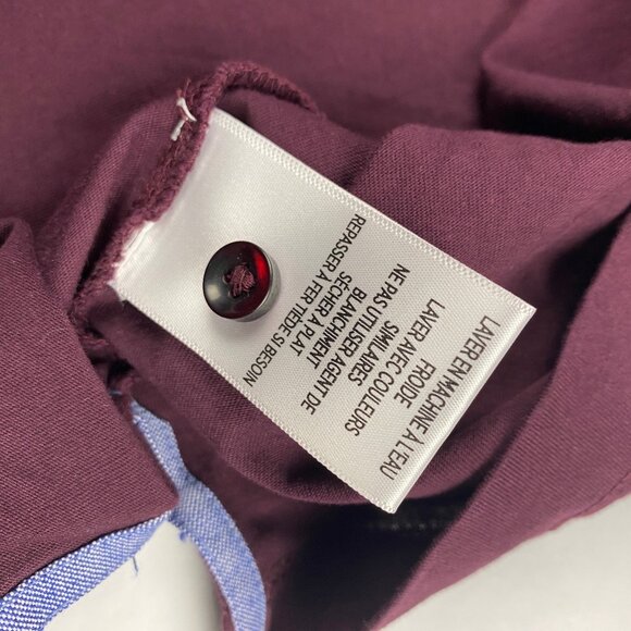Robert Graham Short Sleeve Polo Shirt Men’s Medium Classic Fit Burgundy - Picture 10 of 10